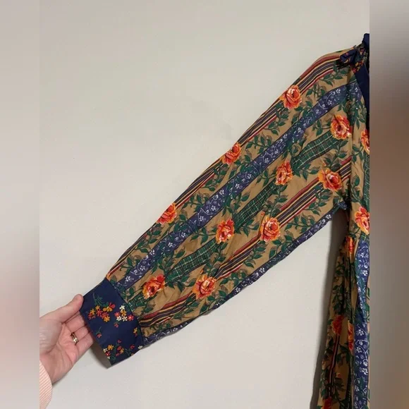 VTG Jody California Floral Boho Prairie Dress Size 8 60s 70s Retro XS - Picture 5 of 9